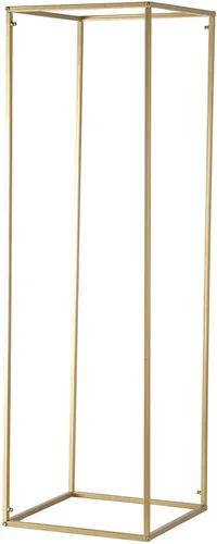 Miniatura 6 de Efavormart - Paquete de 2 soportes de metal para flores de boda de 40 pulgadas, soporte geométrico para centro de mesa Dorado