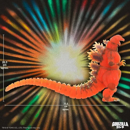 Miniatura 7 de Super7 ¡ULTIMATES! Toho Blazing Godzilla (1200º naranja transparente) - Figura de acción de Toho Godzilla de 8 pulgadas, coleccionables de películas