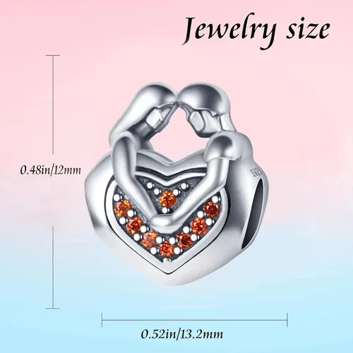 Miniatura 3 de Abalorios de plata de ley 925 para pulseras Pandora, regalos de joyería para mujer y niña.