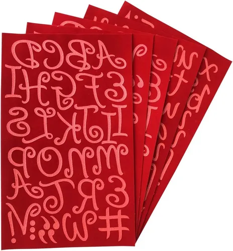 Miniatura 5 de Magfok Letras termoadhesivas de 1.5 pulgadas para transferencia en mayúsculas y minúsculas, 5 hojas (negro)