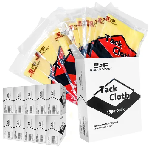 Miniatura 7 de S&F STEAD & FAST Paño de pintor adhesivo para carpintería, pintura, pegajoso, trapos antiestáticos para automoción, lijado, limpieza, desempolvado