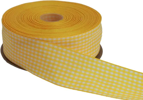 Miniatura 48 de Cinta a cuadros de 50 yardas cada rollo 100% poliéster con borde tejido (1/1-2 pulgadas x 50 yardas, negro)