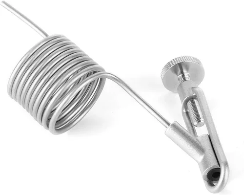 Miniatura 7 de 304 Stainless Steel Sampling Coil Defoamer,Beer Brewing Sampling Valve Coil Defrother Homebrew Fermenter Accessory Silver