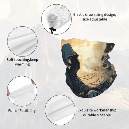 Miniatura 6 de Máscara facial transpirable, bandana para el cuello, polaina, bufanda, pasamontañas