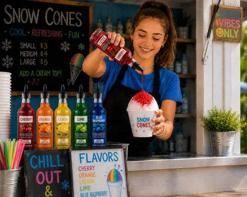 Miniatura 2 de Paquete de 12 boquillas de jarabe de cono de nieve, vertedores de velocidad de botellas de plástico para hielo afeitado, licor, jugo y más