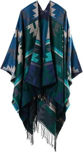 Miniatura 5 de xxxiticat Chal para mujer, diseño de cachemira, chal, poncho y bufanda