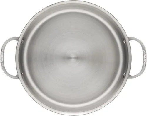 Miniatura 3 de Le Creuset Sartén Rondeau de acero inoxidable de tres capas, 4.5 cuartos de galón