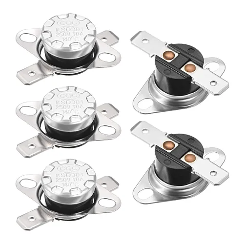 Miniatura 29 de uxcell KSD301 Termostato 32.0 °F/32 ° F 10 A Normalmente Cerrado N.C Ajuste Snap Disc Interruptor de temperatura para microondas, horno, cafeteras 2