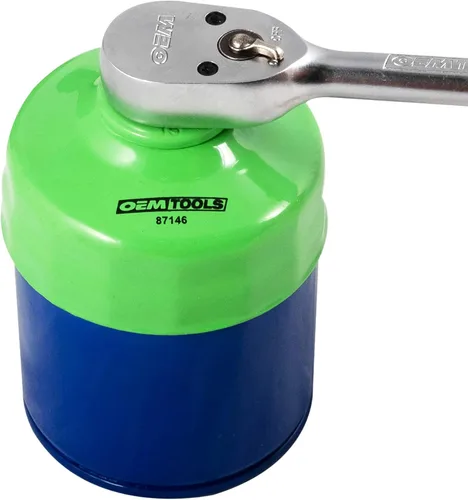 Miniatura 6 de OEMTOOLS 87146 Llave de filtro de aceite de flauta de 75/3.031 in, 15 pulgadas, verde, mezcla