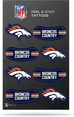 Miniatura 24 de Rico Industries NFL Footbal Peel & Stick Temporary Tattoos - Eye Black - Game Day Approved!