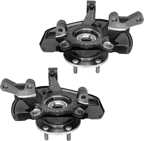 Miniatura 3 de Detroit Axle - Nudillos de dirección delanteros y bujes de rodamiento de rueda para Dodge Caliber Jeep Patriot Compass 2007-2017, 2008 2009 2010