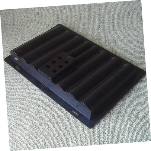 Miniatura 4 de Bandeja de fichas de póquer de plástico para mesa de Texas Holdem organizador de juegos de 14.76 x 9.84 x 1.96 pulgadas, accesorios duraderos