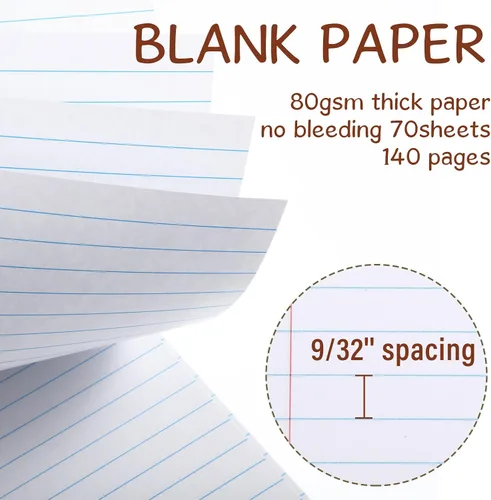 Miniatura 4 de Maitys 6 blocs de notas legales Steno en espiral de 8.5 x 11 pulgadas, bloc de notas encuadernadas en la parte superior, tapa dura, bloc de notas