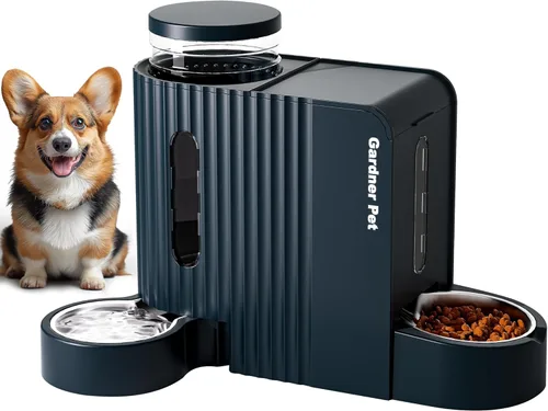 Miniatura 11 de Gardner Pet - Comedero automático por gravedad para mascotas, 0.8 galones*2 Juego de comedero y dispensador de agua para perros 100% libre de BPA