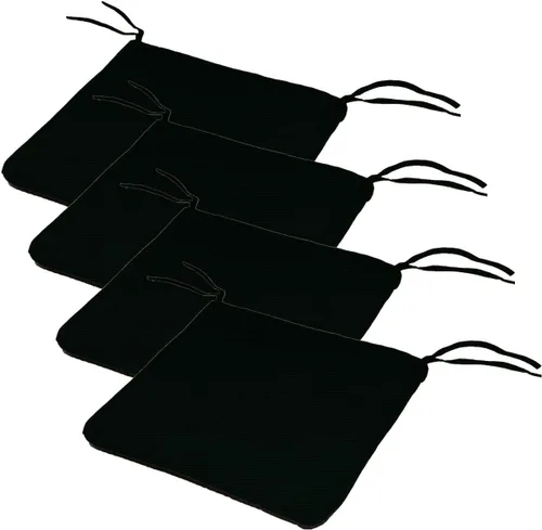 Miniatura 6 de Comfort Classics Sunbrella - Juego de 4 cojines de asiento estilo borde de cuchillo para interiores y exteriores, 20 pulgadas de ancho x 19 pulgadas