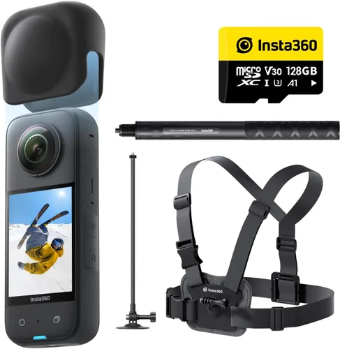 Miniatura 11 de Insta360 X3 - Cámara 360 impermeable, sensores 1/2 pulgada 48 MP, video HDR activo 5.7K 360, foto de 72MP 360, lente única 4K, modo Me 60 fps