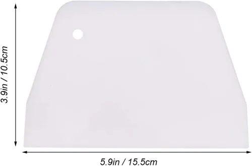 Miniatura 3 de Cabilock 2 piezas de raspador de tartas para glaseado, de plástico, flexible, para pastelería, decoración de pasteles, cocina, herramienta