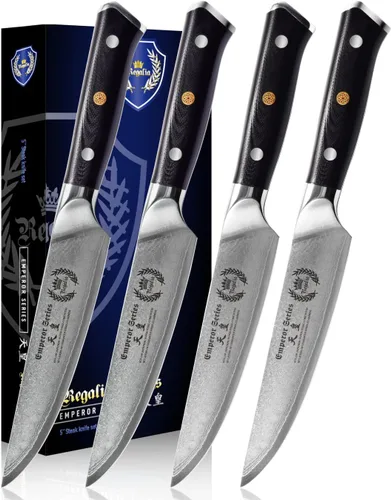 Miniatura 8 de Regalia Cuchillo de Carnicero Chino de Carne de 7 pulgadas: Cuchillo Japonés Profesional de Servicio Pesado AUS-10 Acero Damasco de 67 Capas Hoja