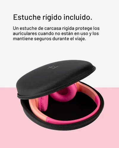 Miniatura 7 de Belkin SoundForm Mini con estuche - Auriculares inalámbricos Bluetooth para niños con vida útil de batería de 30H, límite de volumen seguro de 85dB