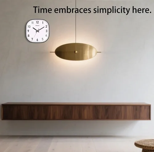 Miniatura 2 de Reloj de Pared Pequeño, 8 Pulgadas Silencioso Sin Tictac Reloj Operado por Batería, Reloj de Pared Cuadrado Analógico Decorativo para Dormitorio