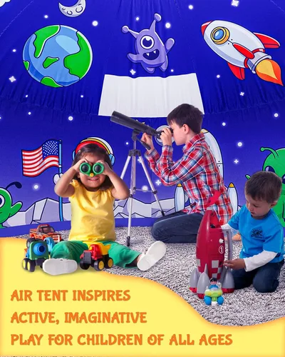 Miniatura 4 de Skywin Tienda de Aire para Niños (77" x 50") Se Construye en 30 Seg, Tiendas para Niños Pequeños de Interior para Juego Imaginativo, Espaciosas