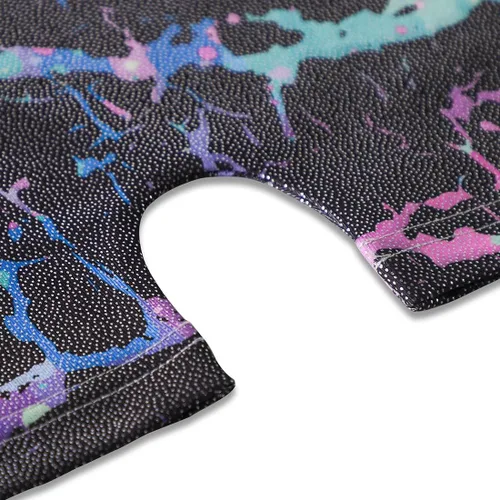 Miniatura 4 de EQSJIU Leotardos de gimnasia para niñas y niños mosaico sirena mariposa estrellas leopardo galaxia teñido anudado cosmos leopardo