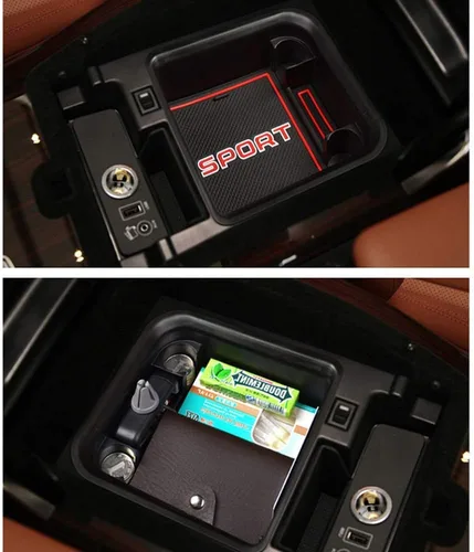 Miniatura 3 de YIWANG Caja de almacenamiento de reposabrazos central para Land Rover Range Rover Vogue 2013-2019 con refrigerador