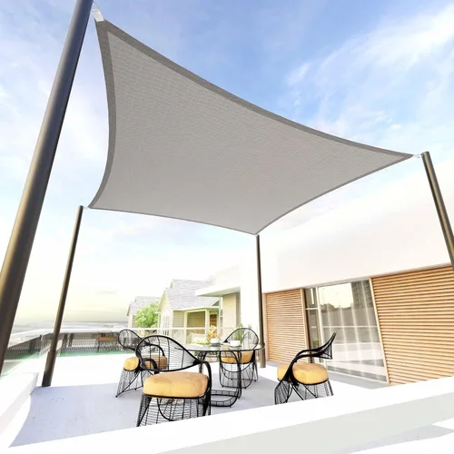 Miniatura 22 de Tronssien Toldo rectangular de 8 x 12 pies, toldo con bloqueo UV del 95% para patio y jardín al aire libre, actividades en el patio