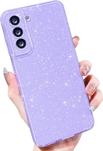 Miniatura 71 de MINSCOSE Compatible con Samsung Galaxy S22 Plus Case, Bonito Color Neón Brillante, con Purpurina Brillante Delgada Resistente a Golpes de Silicona
