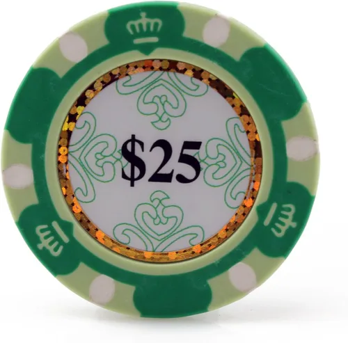 Miniatura 9 de Versa Games Monte Carlo - Fichas de póquer de arcilla de 0.48 oz de peso, paquete de 50 unidades (elegir colores)