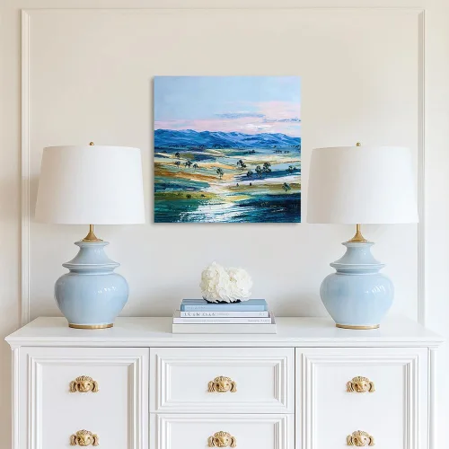 Miniatura 5 de ATELIYISHU Lienzo decorativo para pared, imágenes al aire libre, arte de pared, impresionismo, paisaje de naturaleza serena, pintura al óleo
