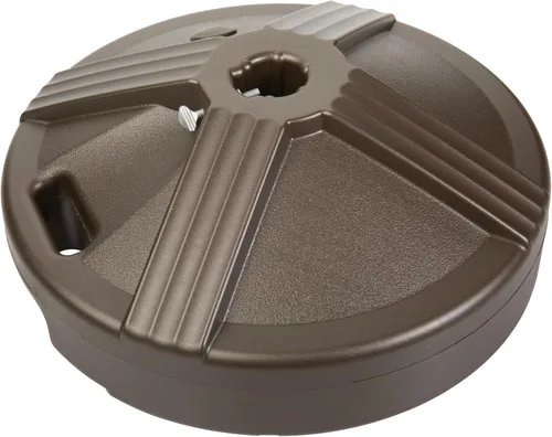 US Weight Base de sombrilla duradera y rellenable para mesa de patio, capacidad de 50 libras, soporte ajustable resistente para sombrillas al aire