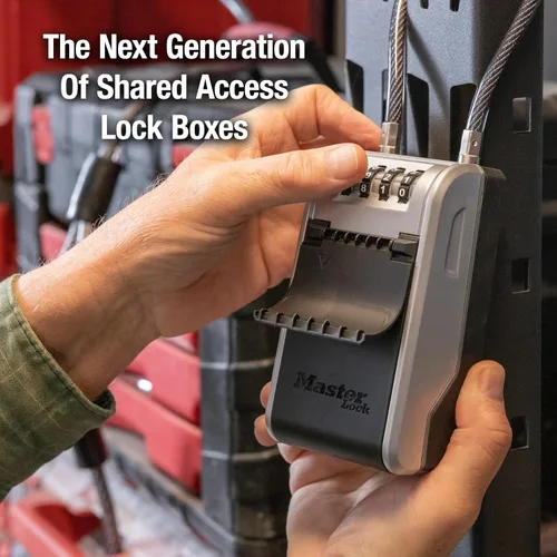 Miniatura 2 de Master Lock Caja de llaves de alta capacidad, dial de combinación, cable removible