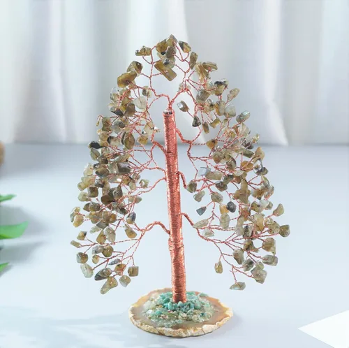 Miniatura 9 de Árbol de la vida de 7 chakras - Árbol de cristal para energía positiva - Árbol de piedras preciosas - Árbol de siete chakras Sabiduría espiritual