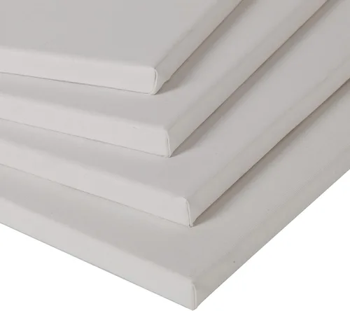 Miniatura 5 de Lienzos para pintar de 5 x 7 pulgadas, 6 unidades, paneles de lienzo imprimados 100% algodón, tableros de lienzo estirados para profesionales