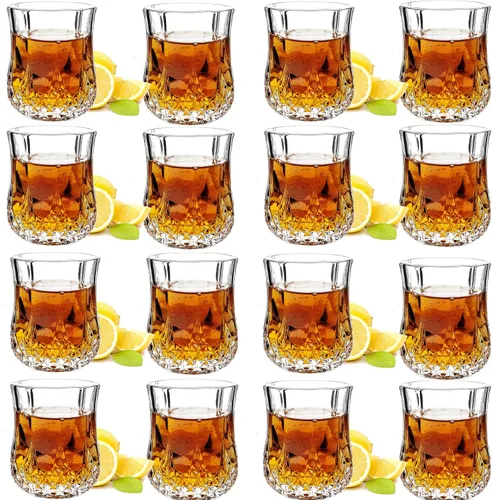 Miniatura 6 de JAIEF 1.7 OZ Vasos de Chupito de Tequila, Vasos de Chupito de Base Pesada, Vasos de Cordial de Cristal (4)