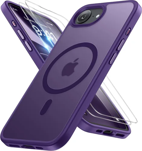 Miniatura 34 de Miracase Funda diseñada para iPhone SE 2022/SE 2020/7/8, funda multicolor de silicona a prueba de golpes (rojo)