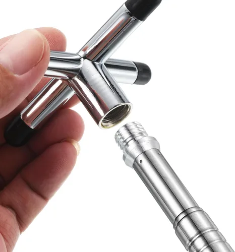 Miniatura 7 de M METERXITY Retractable Billiards Cue Stick Bridge with Removable Brass Bridge Head - EVA Handle Billiards Table Accessory, Apply to Party/Club/Home