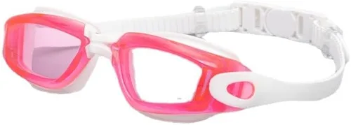Miniatura 2 de Gafas de natación impermeables y antivaho para adultos con clip de nariz de silicona, gafas de natación galvanizadas unisex negro