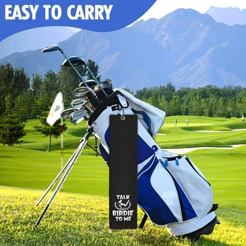 Miniatura 5 de Hafhue Talk Birdie to Me - Divertida toalla de golf, regalos de golf para hombres y mujeres, accesorios de golf para hombres o mujeres, regalos