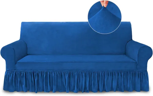 Miniatura 47 de NICEEC Funda de Sofá Súper Suave de 1 Pieza Azul Marino Funda Elástica para Sofás Stretch Universal de Spandex Fundas para Sofás para Sala de Estar