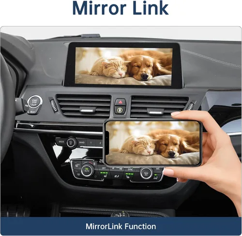 Miniatura 5 de Kit de reacondicionamiento inalámbrico Carplay compatible con BMW CIC System 1 3 5 6 7 Series X1 X3 X5 X6 Z4 2008-2012 año, compatible con Android