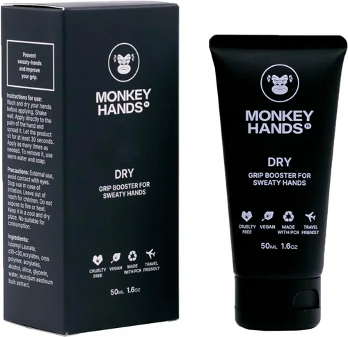 MonkeyHands Dry - Grip Booster - Manos secas - Overgrip - Raqueta de pádel, tenis, golf, ping pong, escalada, calistenia, gimnasio, pole dance y más
