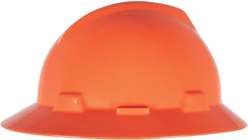 Miniatura 4 de MSA V-Gard Casco de Ala Completa con Suspensión - Carcasa de Polietileno, Protección Superior contra Impactos y Correas de Corona Autoajustables