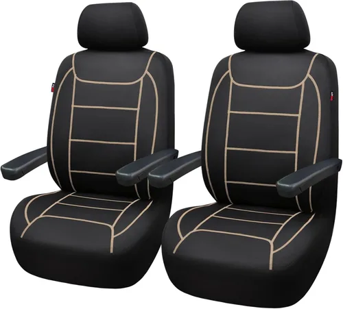 Miniatura 14 de Flying Banner Fundas de asiento de automóvil de fibra de carbono de calidad, tela de malla de aire, deportiva, respaldo bajo, respaldo alto