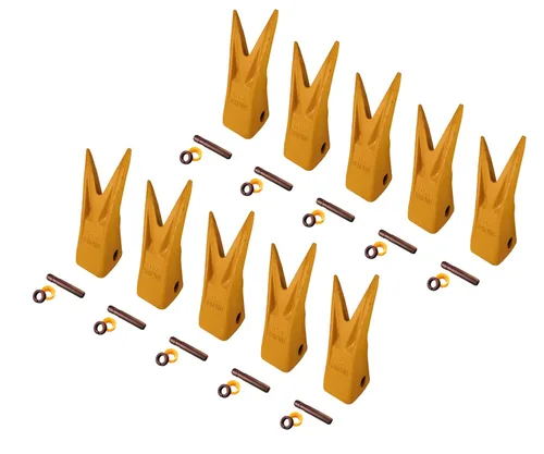 Miniatura 13 de Cubo de excavadora Tiger Rock diente w Pins, compatible con CAT J250 Series- 1U-3252WTL (1)