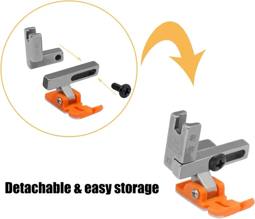 Miniatura 2 de 2 prensatelas universales #T3 tres en uno multifuncional prensatelas ajustables izquierdo y derecho unilateral para máquina de coser de coche plano