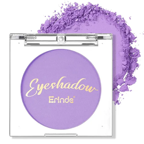 Miniatura 14 de Erinde Sombra de Ojos Negra, Sombra de Ojos Mate en Polvo Compacto, Maquillaje de Párpado de Tono Mate para Mujeres, Alta Pigmentación, Larga 01#