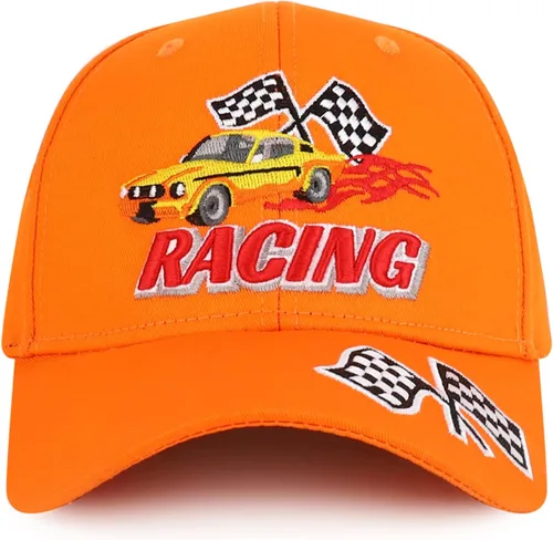 Miniatura 10 de Trendy Apparel Shop Gorra de béisbol con bandera de carreras bordada en 3D