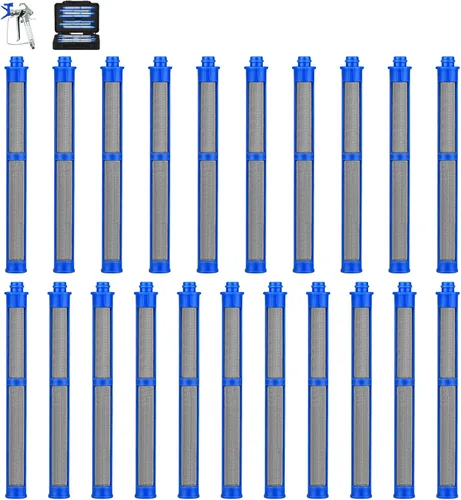 Miniatura 10 de Paquete de 10 filtros de pistola pulverizadora sin aire 287032 60 malla compatible con pistola rociadora Contratista II y FTx II, con una caja